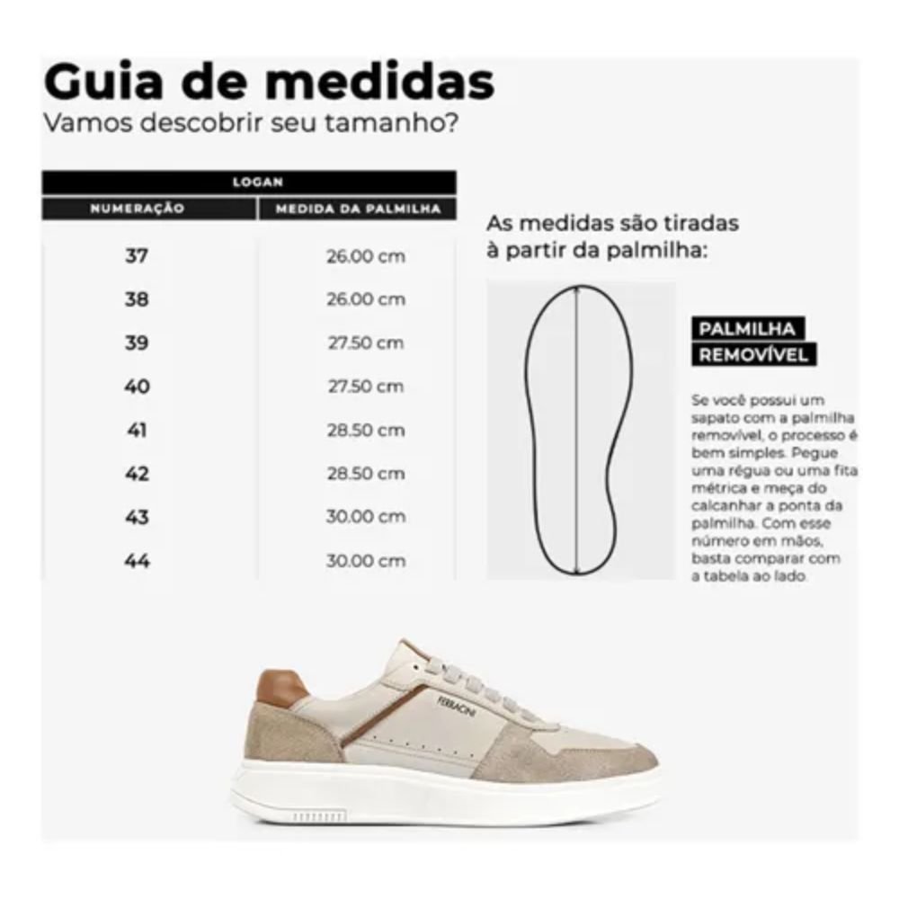 Sapatênis Ferracini Masculino Logan 9316-678D Bege 5