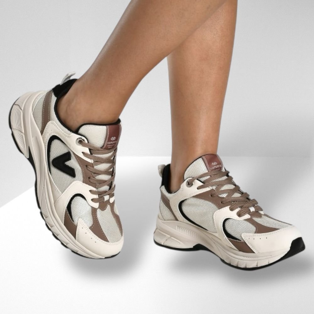 Tênis Via Marte Sneaker  Esportivo Feminino  Multi  240-008 Bege 2