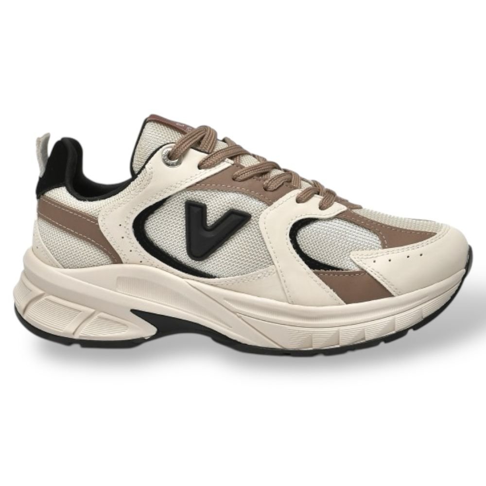 Tênis Via Marte Sneaker  Esportivo Feminino  Multi  240-008 Bege 3