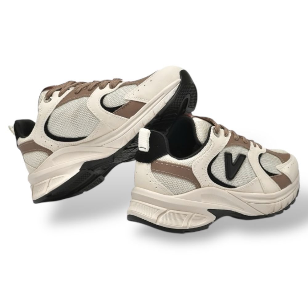 Tênis Via Marte Sneaker  Esportivo Feminino  Multi  240-008 Bege 4