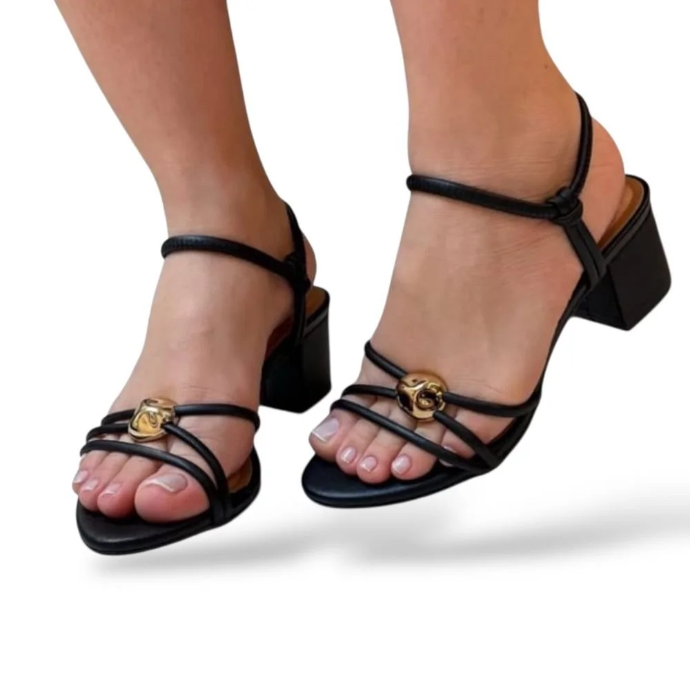 Sandália Vizzano De Salto Bloco Preto 6291.1192 Preto 2