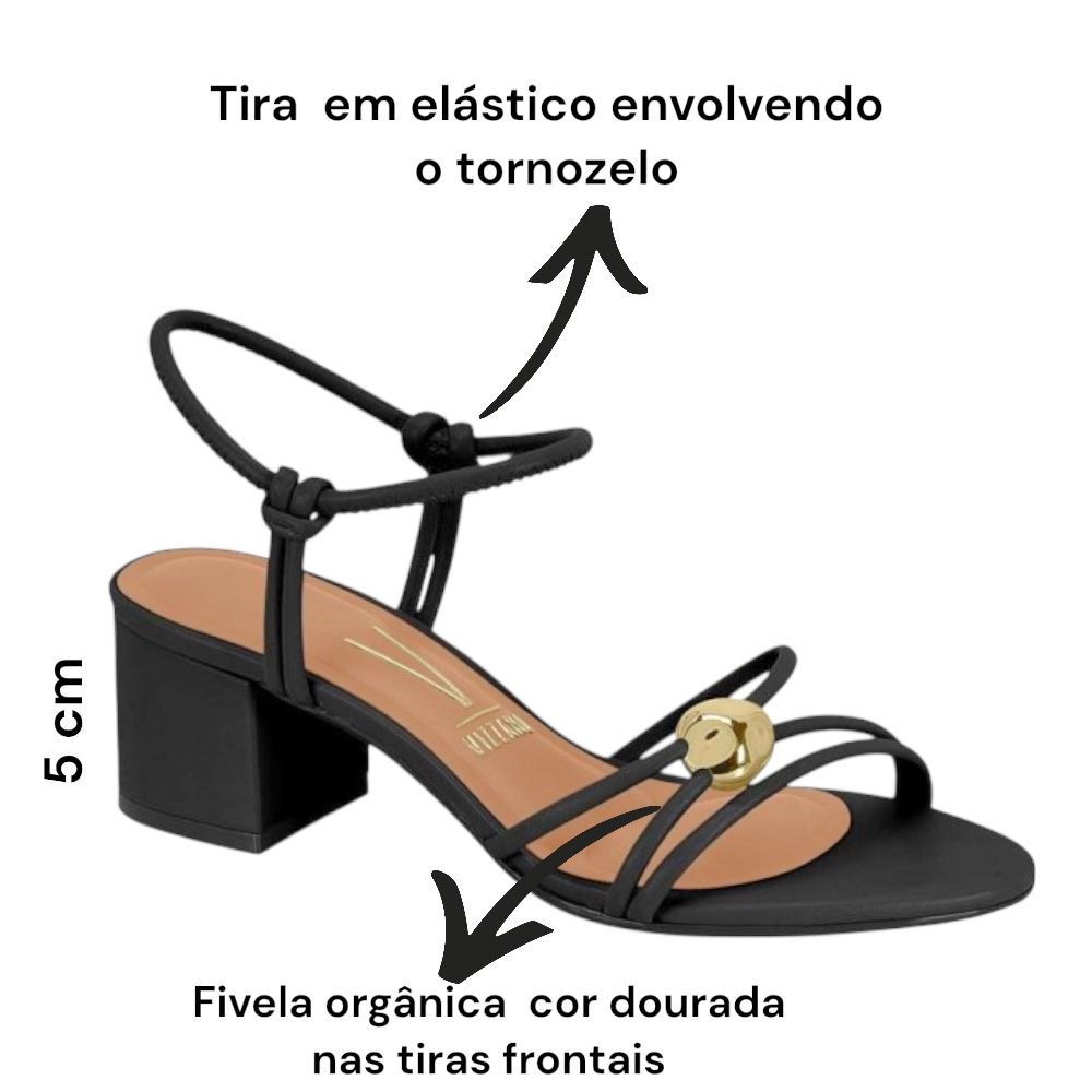 Sandália Vizzano De Salto Bloco Preto 6291.1192 Preto 4