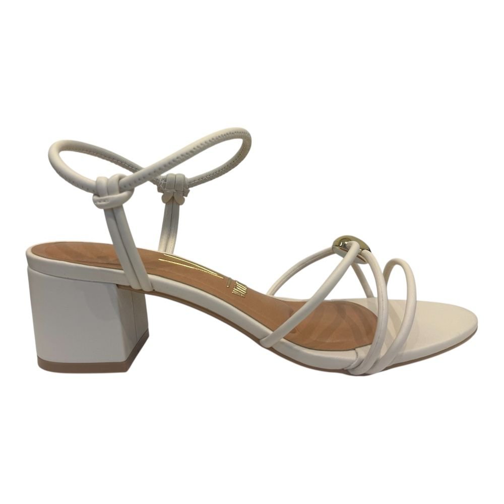 Sandália Vizzano De Salto Bloco Branco Off 6291.1192 Branco 4