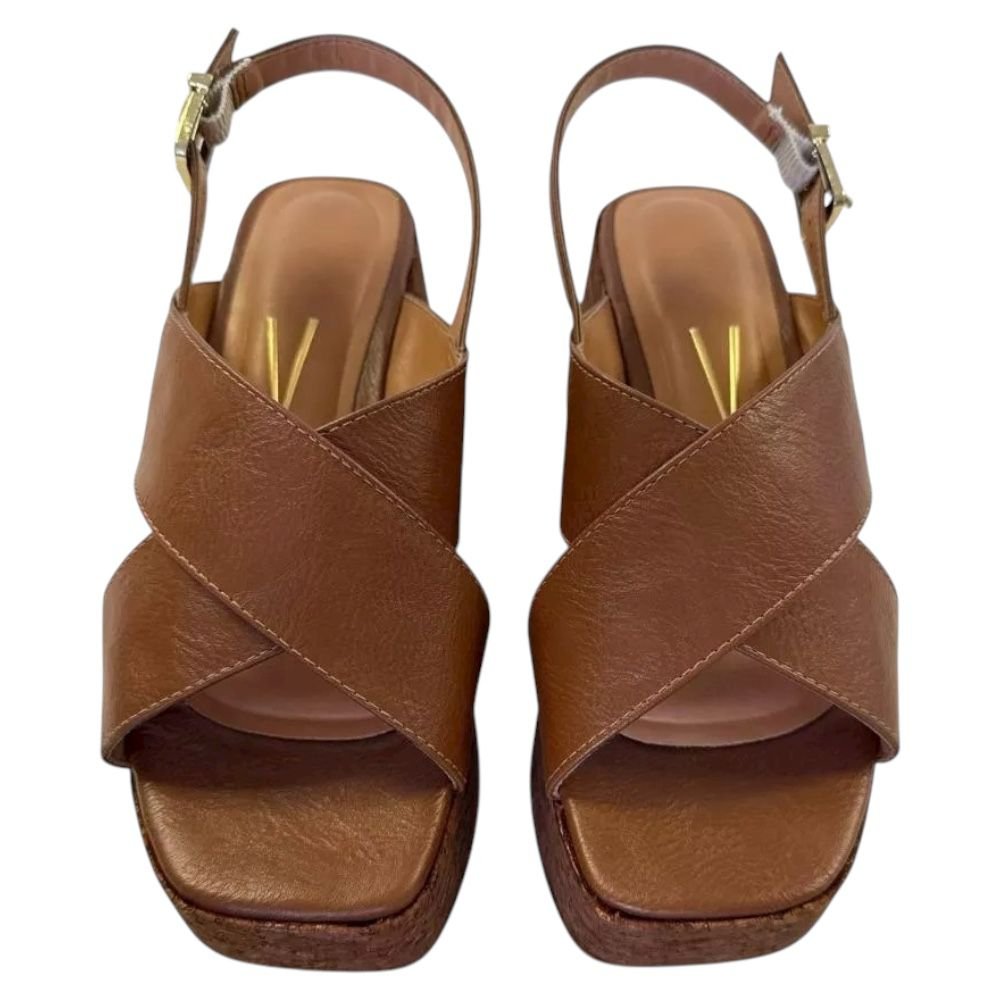 Sandalia Salto Cortiça Plataforma Vizzano Feminina 6559.101 Mooca 3