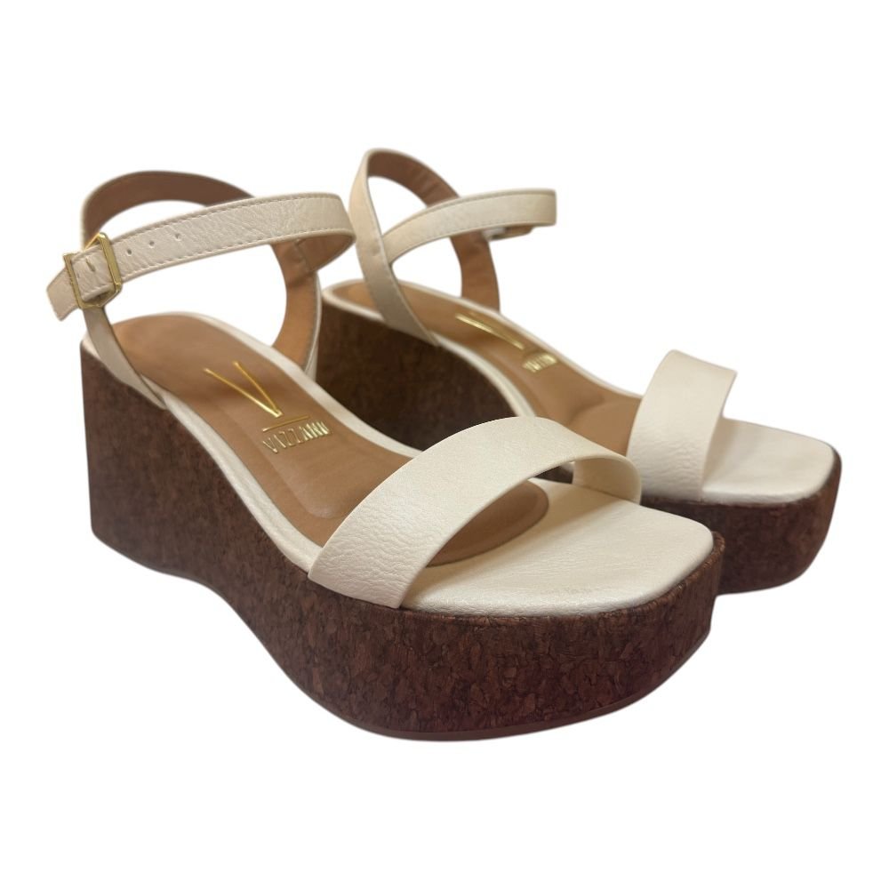Sandália Feminino Vizzano Tamanco Salto Anabela 6559.103 Branco 4