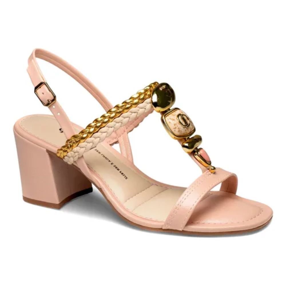 Sandália Dakota Salto Bloco Conforto Rosado Y9981 Rosa 2