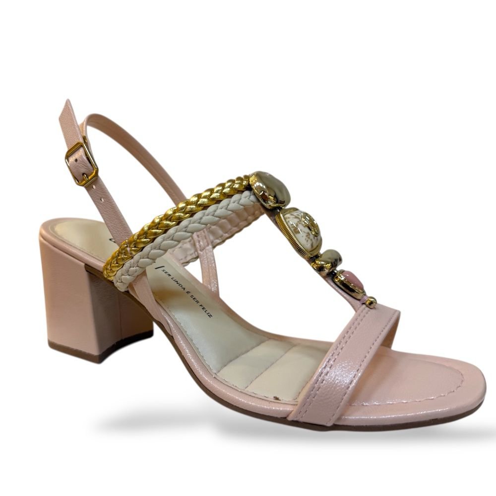 Sandália Dakota Salto Bloco Conforto Rosado Y9981 Rosa 6