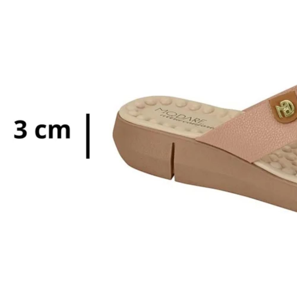 Tamanco Chinelo Modare Feminino 7142.106 Nude Conforto Nude 4