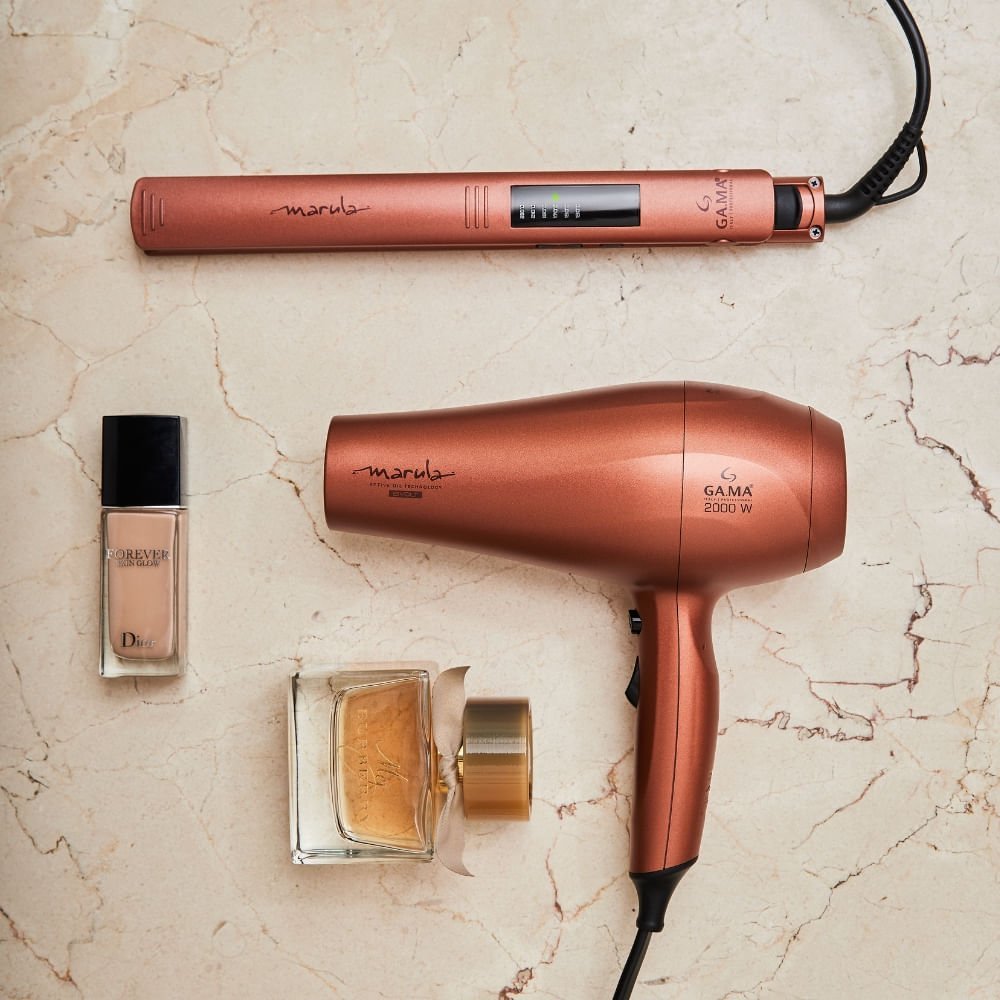 Prancha de Cabelo GA.MA Elegance Led Marula Bivolt Bivolt