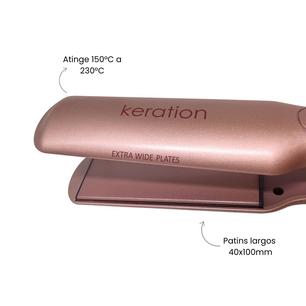 Prancha De Cabelo X-Wide Keration Pro Bivolt Bivolt 6