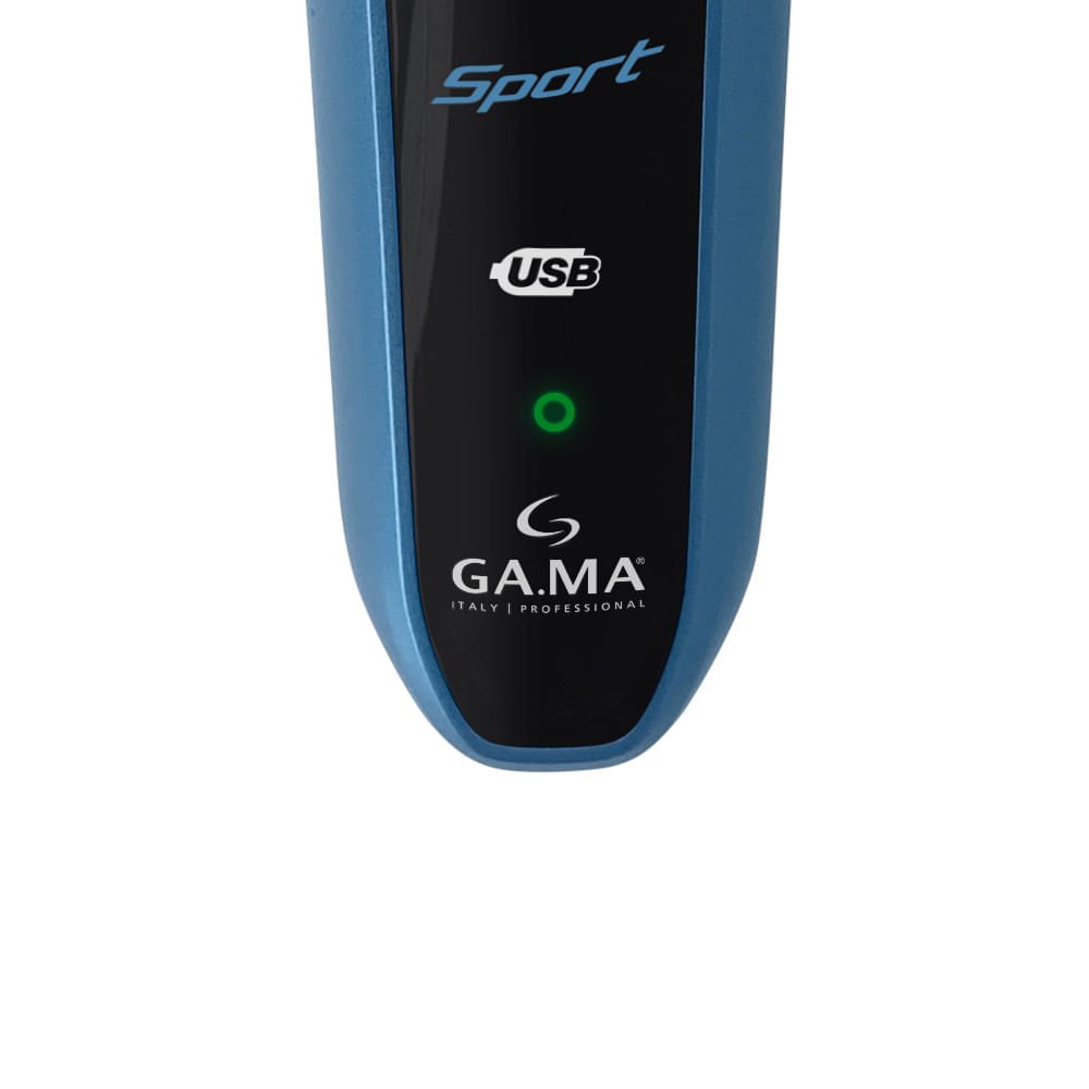 Barbeador GA.MA 3 Lâminas GSH987 Sport W&D USB Bivolt 8
