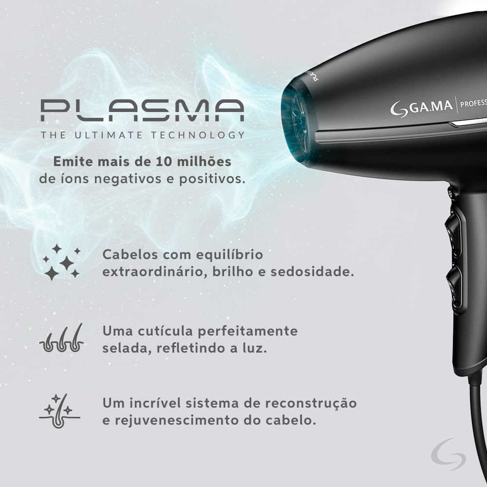 Secador de Cabelo GA.MA Professional Lumine 2800W Preto 15