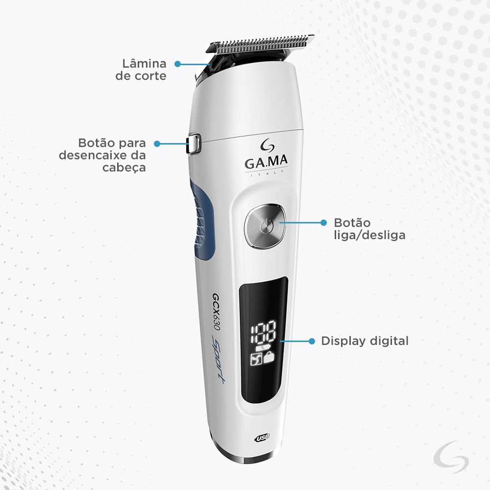 Multistyler Máquina GCX630 Sport W&D USB Branco 6