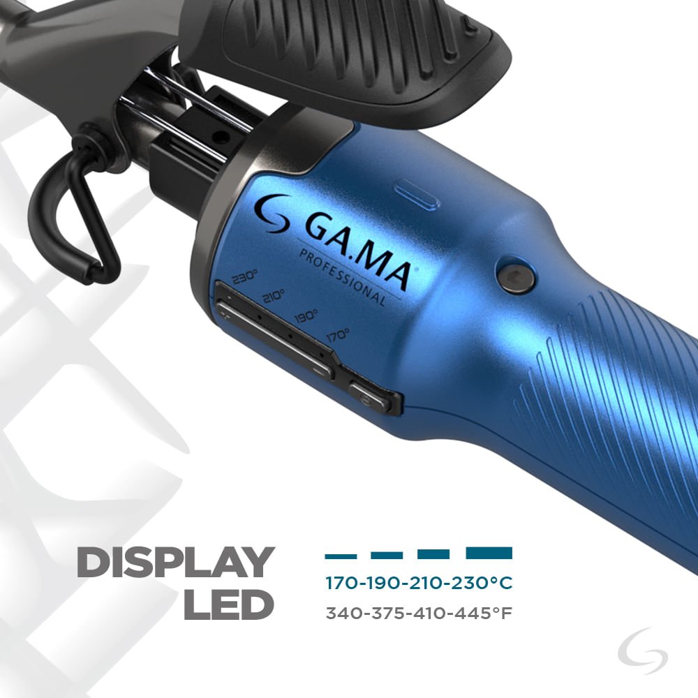 Modelador Professional Bravo 9mm Led Bivolt Azul 6
