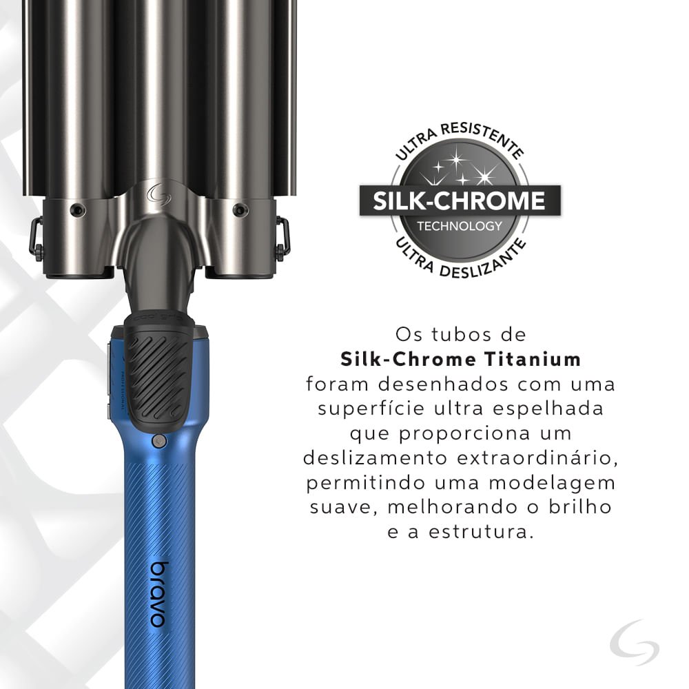 Modelador Professional Bravo Triondas Bivolt Azul 7