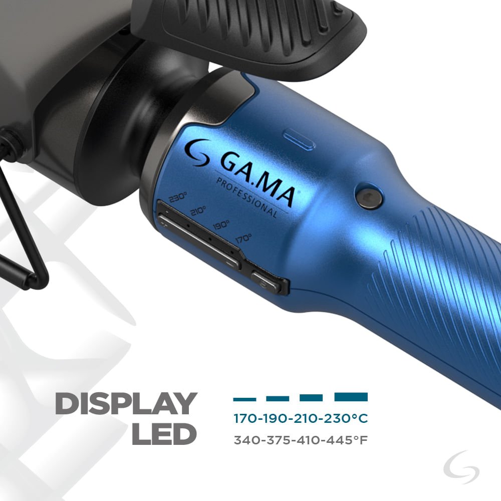 Modelador Professional Bravo 40mm Led Bivolt Azul 8