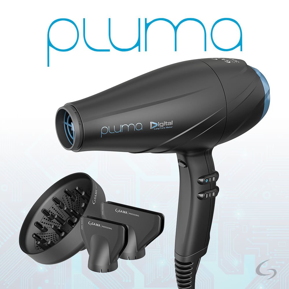Secador Profissional Pluma Digital 3300W Preto 6