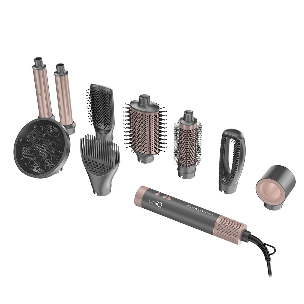 Secador de Cabelo Multistyler GA.MA uniQ Flow 9 em 1 Bivolt