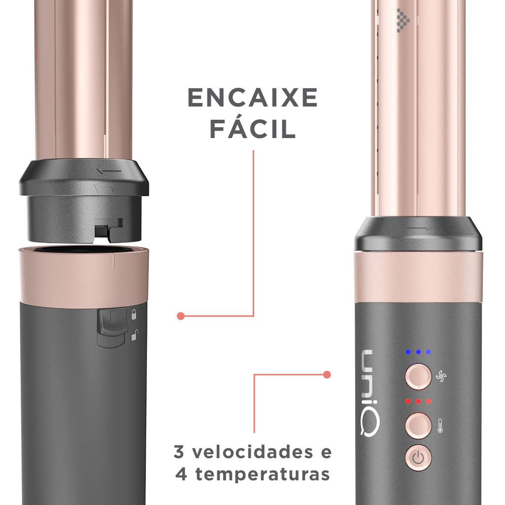 Secador de Cabelo Multistyler GA.MA uniQ Flow 9 em 1 Bivolt Cinza 7
