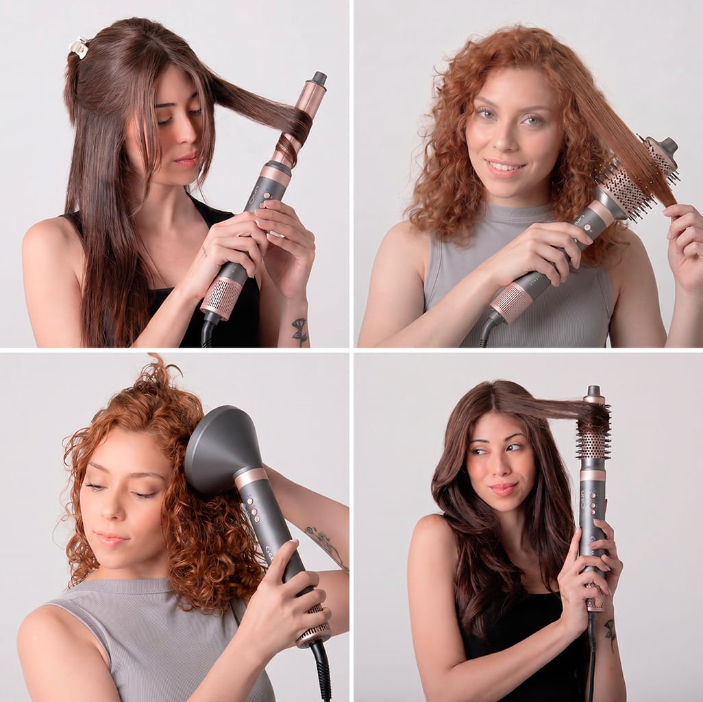 Secador de Cabelo Multistyler GA.MA uniQ Flow 9 em 1 Bivolt Cinza 8