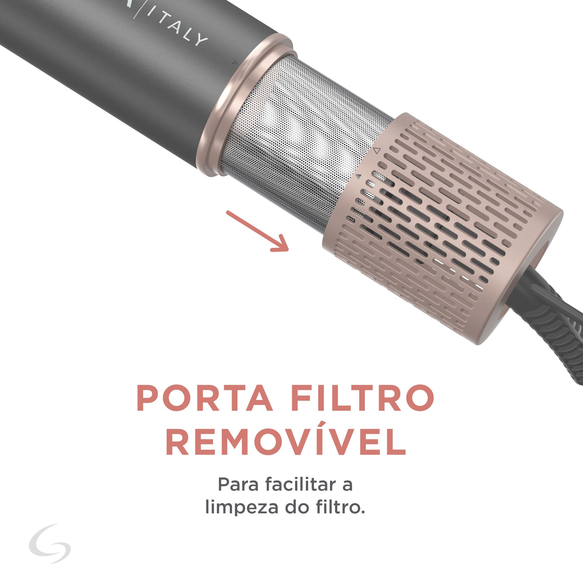 Secador de Cabelo Multistyler GA.MA uniQ Flow 15 em 1 Bivolt Cinza 2