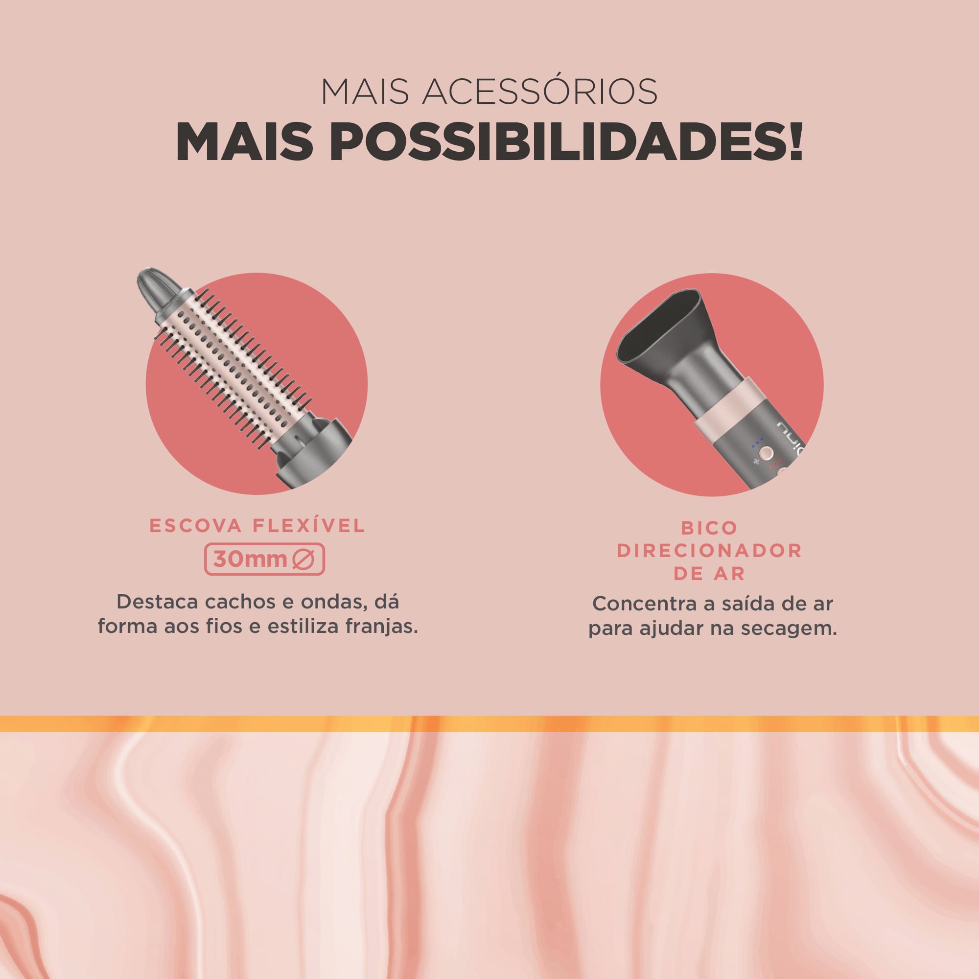 Secador de Cabelo Multistyler GA.MA uniQ Flow 15 em 1 Bivolt Cinza 14