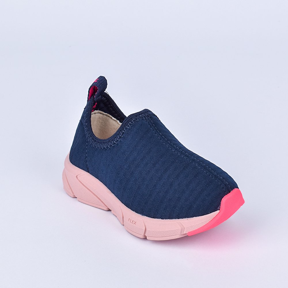 Tenis Kidy Energy Bebe Respitec Azul Marinho e Pink - Calce Facil, Leve e Confortavel Azul Marinho/Pink 2