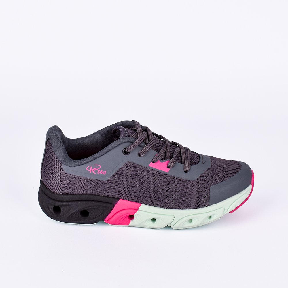 Tenis Infantil K360 Energy Impulso Preto e Amarelo Neon- Estilo e Performance