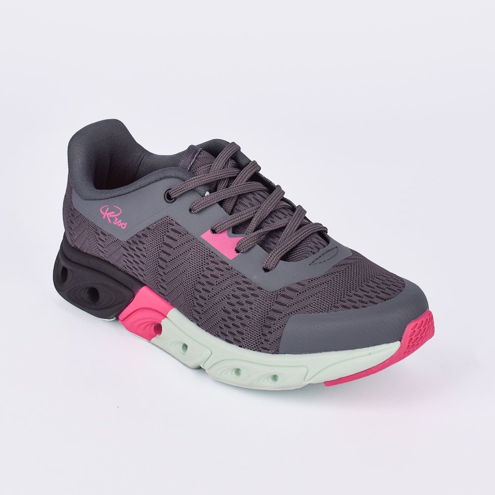 Tenis Infantil K360 Energy Impulso Preto e Amarelo Neon- Estilo e Performance Preto/Amarelo Neon 2