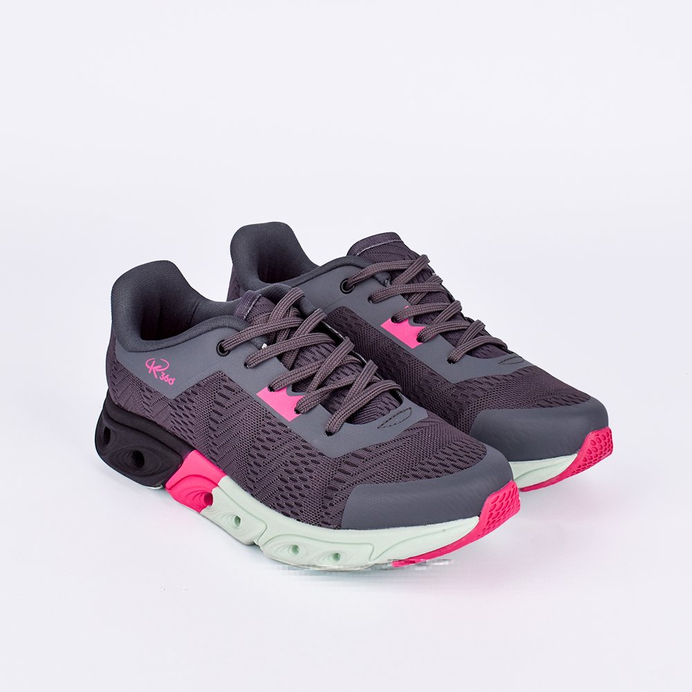 Tenis Infantil K360 Energy Impulso Preto e Amarelo Neon- Estilo e Performance Preto/Amarelo Neon 3