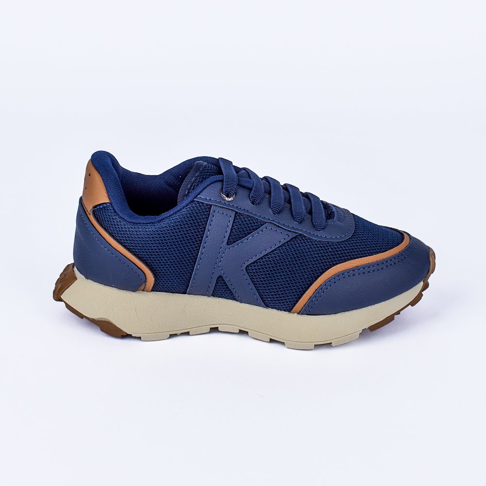 Tenis Infantil K360 Jogger Conforto e Amortecimento Azul Marinho