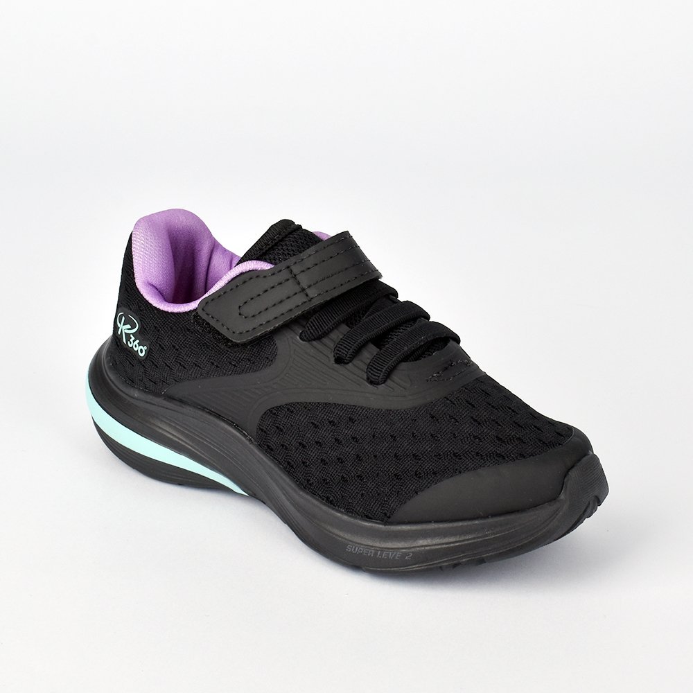Tenis Infantil K-360 Super Leve 2 Esportivo Preto e Verde Preto/Verde 2