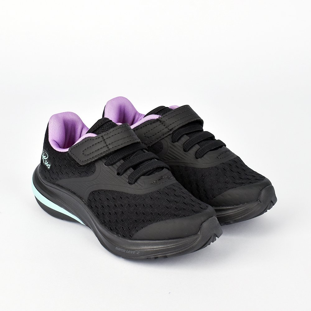 Tenis Infantil K-360 Super Leve 2 Esportivo Preto e Verde Preto/Verde 3