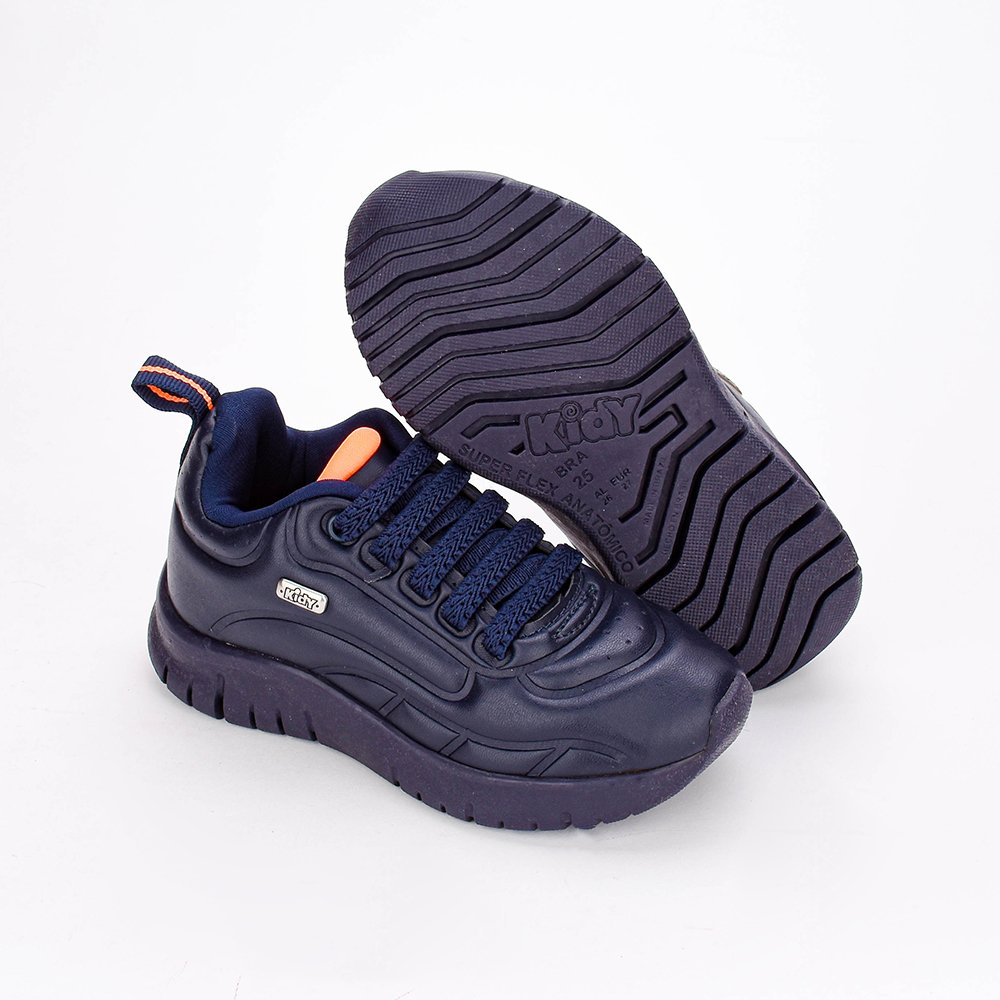 Tenis Infantil Menino Kidy Ultra Flex Calce Facil Azul Marinho Azul Marinho 4