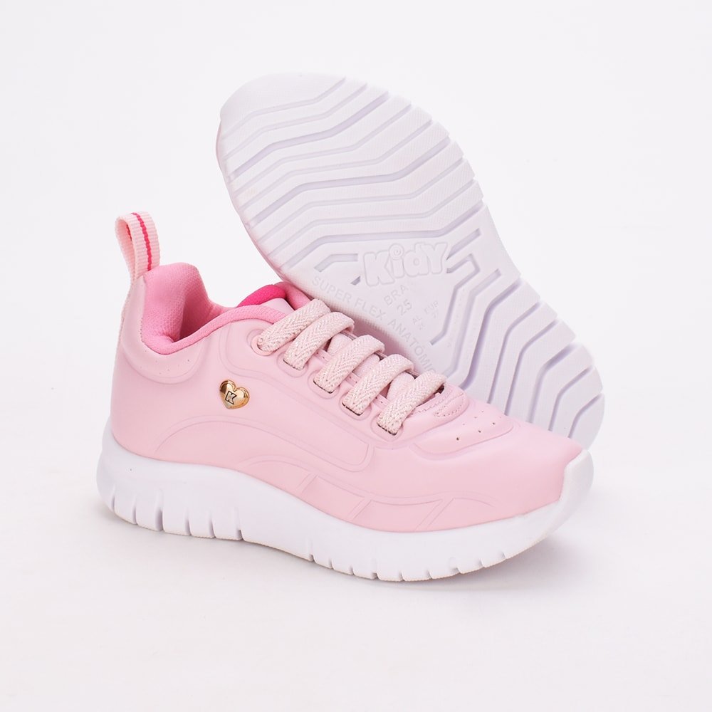Tenis Infantil Menina Kidy Ultra Flex Calce Facil Rosa Nude/Rosa 4