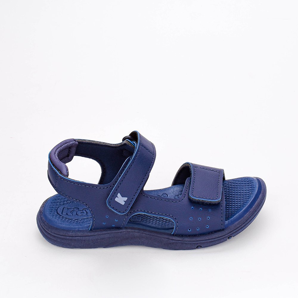 Sandalia Infantil Menino Kidy Comfort Fecho Duplo Azul Marinho