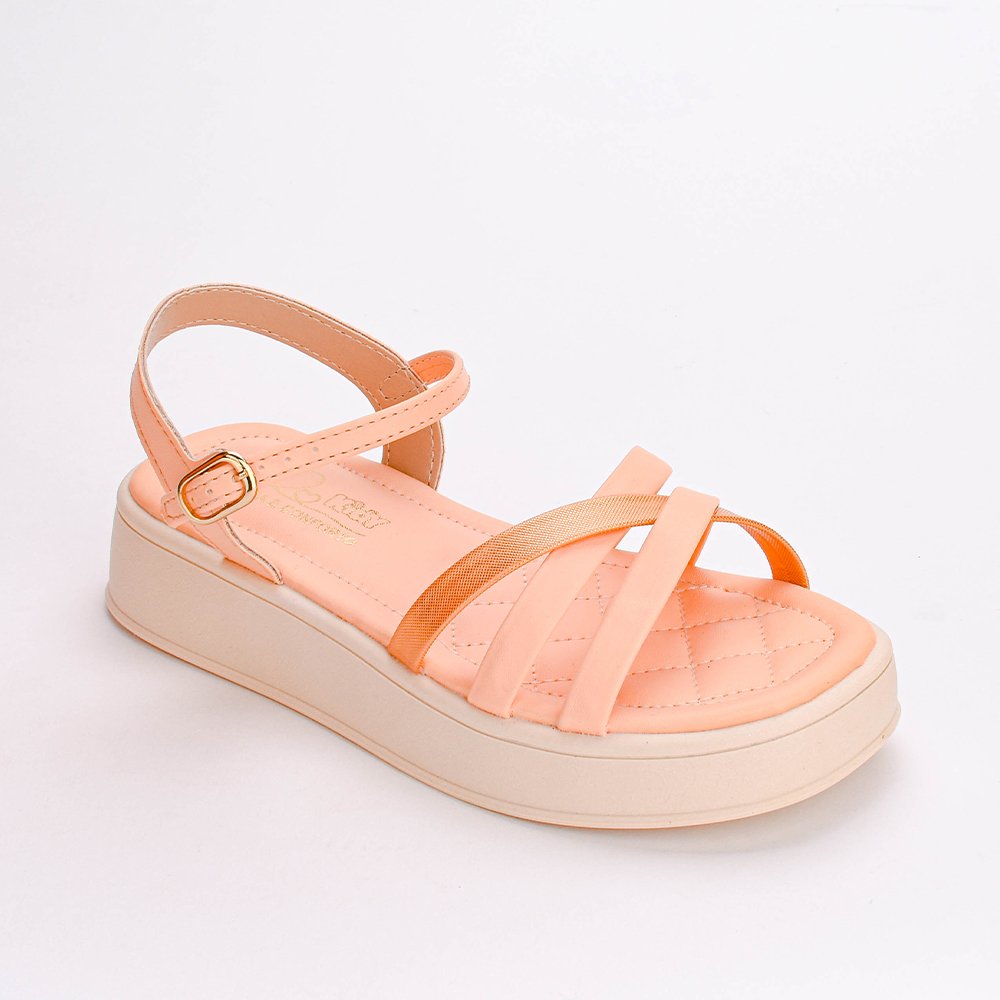 Sandalia Infantil Kidy Flat Form Laranja Laranja 2
