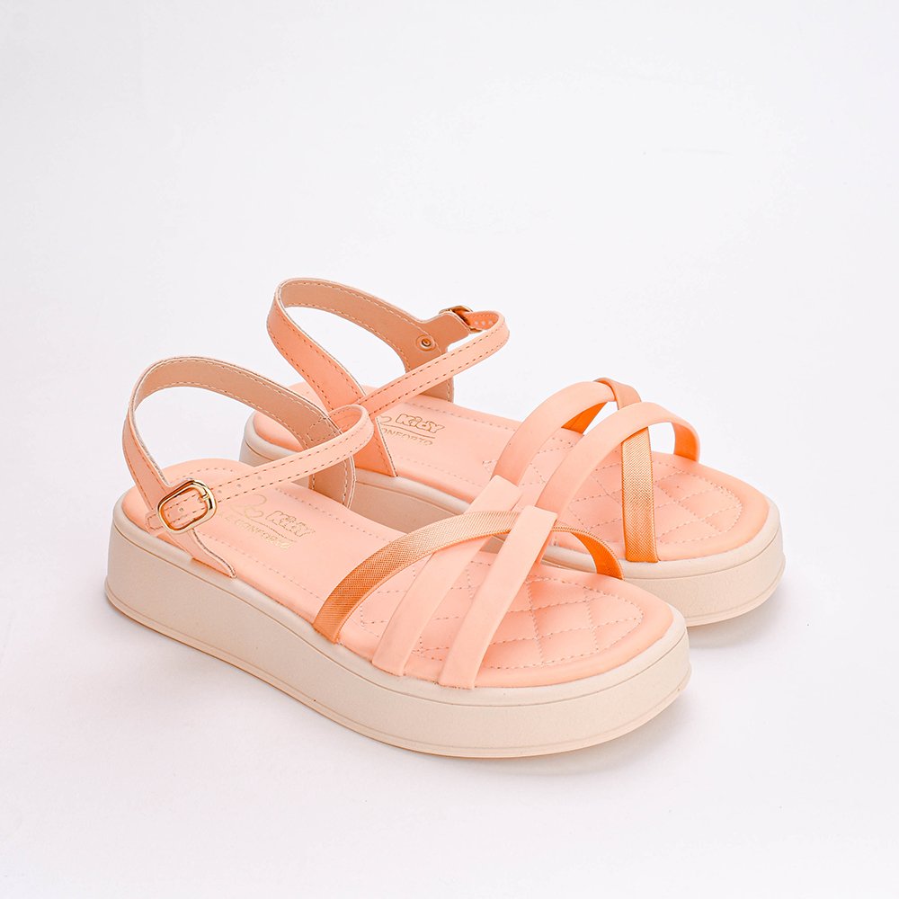 Sandalia Infantil Kidy Flat Form Laranja Laranja 3