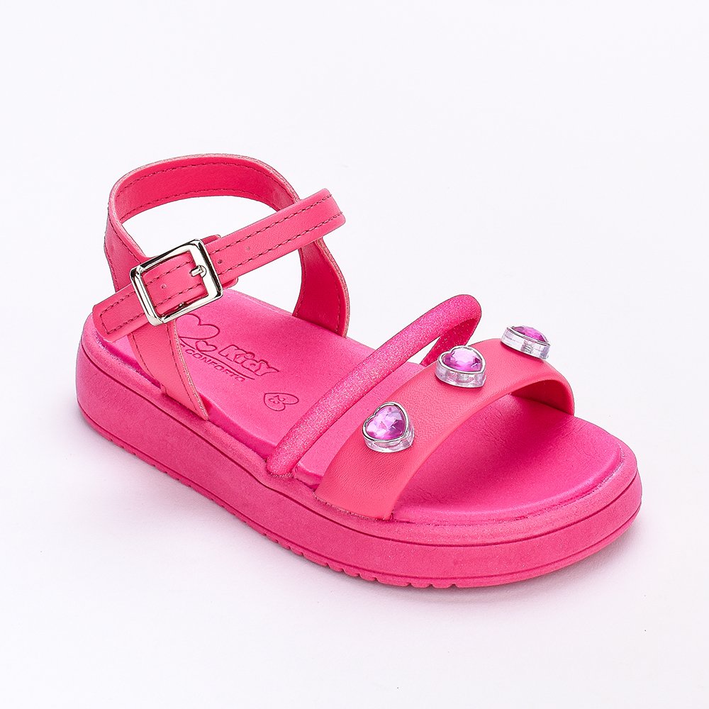 Sandalia Infantil Kidy Flat Form com Boneca Surpresa Pink Pink 2