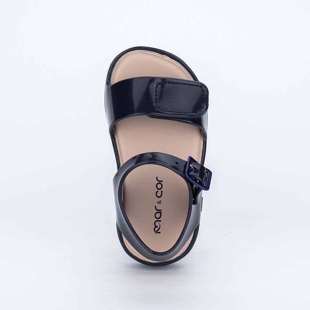 Sandalia Papete Bebe Mar e Cor Summer Marinho Azul 2