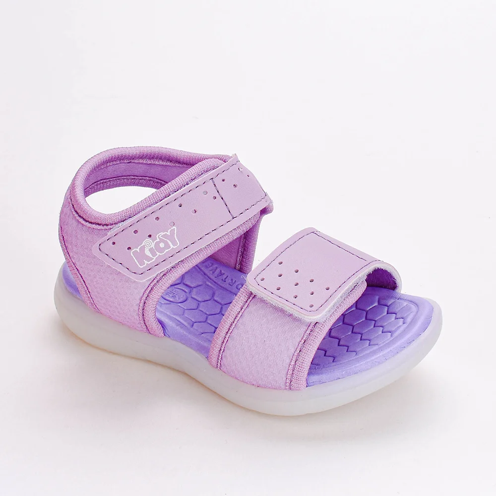 Sandalia Infantil Menina Led Kidy Light Lilas Lilás 2