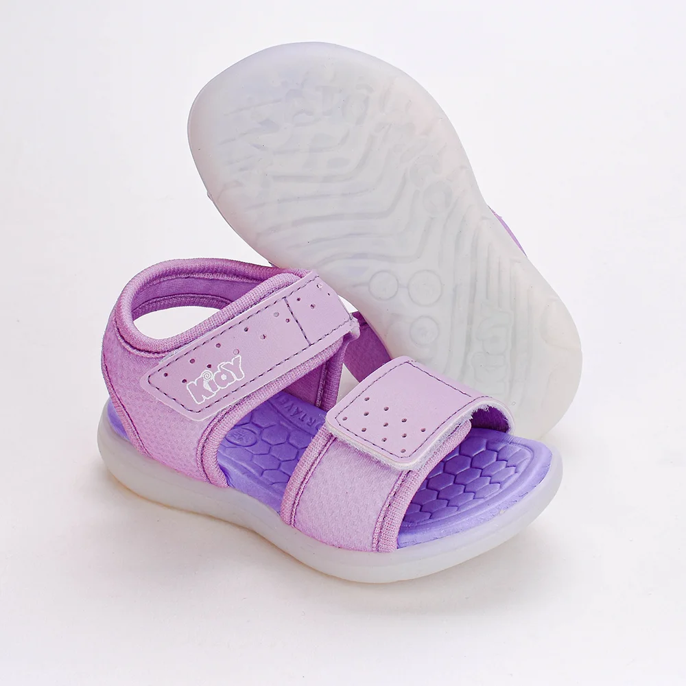 Sandalia Infantil Menina Led Kidy Light Lilas Lilás 4