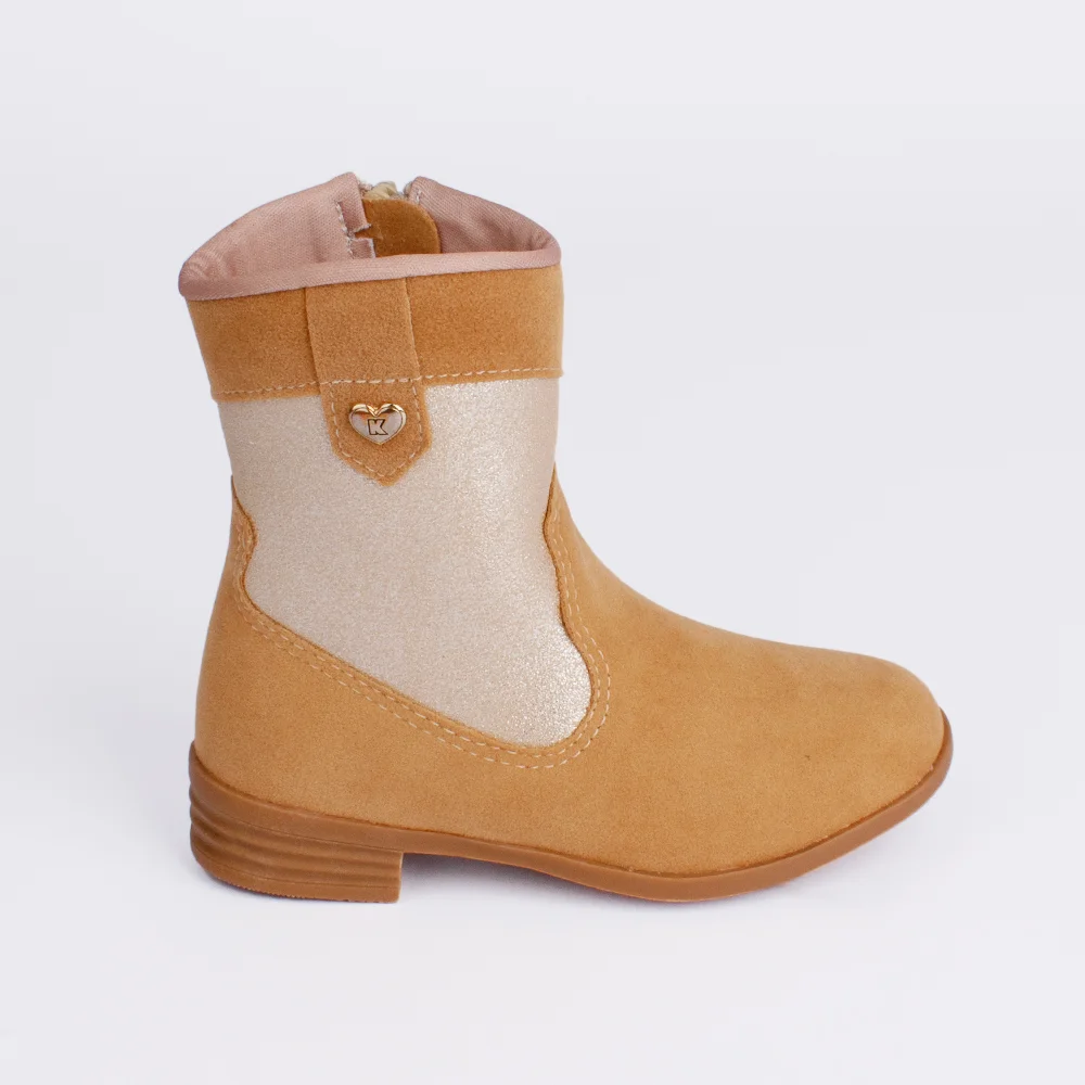 Bota Infantil Montaria Kidy Baby Cano Medio Caramelo