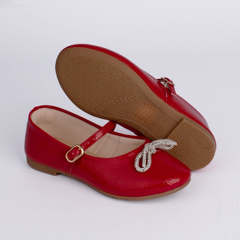Sapatilha Kidy Soft Laco Vermelho Vermelho 4