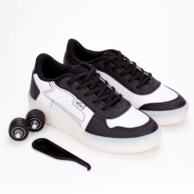TENIS RODINHA PRETO/BRANCO Kidy