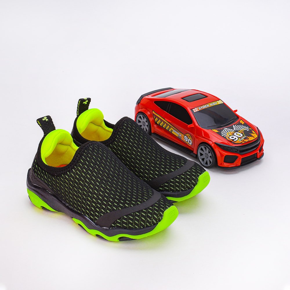 TENIS KIDY PLAY RESPITEC PRETO/VERDE NEON Kidy Preto/Verde Neon 1