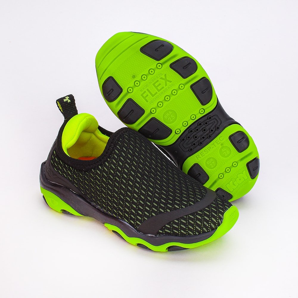 TENIS KIDY PLAY RESPITEC PRETO/VERDE NEON Kidy Preto/Verde Neon 5