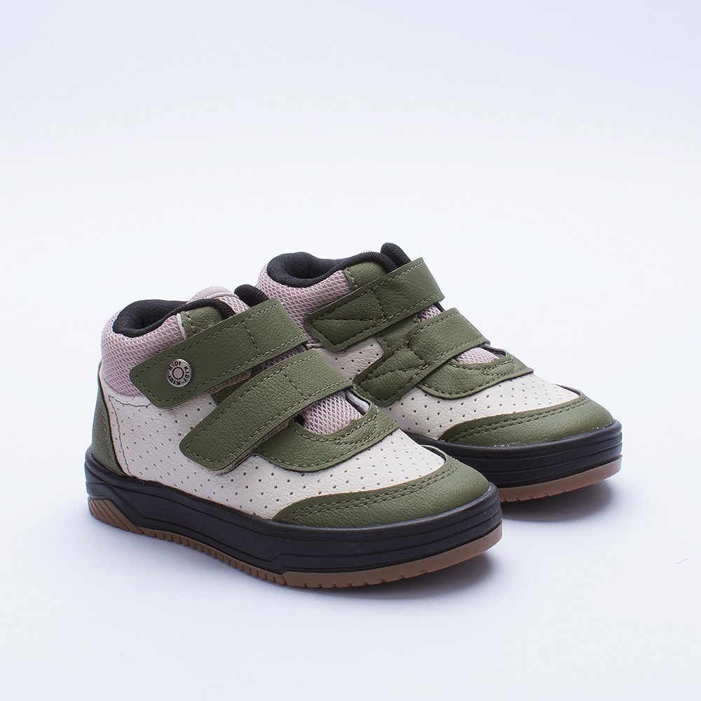 TENIS KIDY HAPPY VERDE MILITAR/BEGE Verde Militar/Bege 2