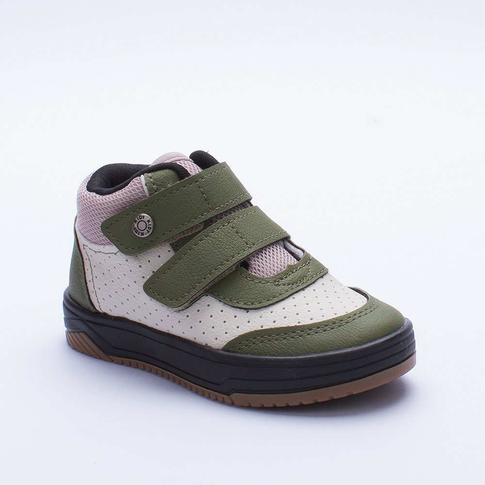 TENIS KIDY HAPPY VERDE MILITAR/BEGE Verde Militar/Bege 3