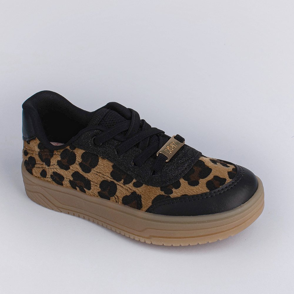 TENIS KIDY HAPPY PRETO/ONCA Preto/Onça 2
